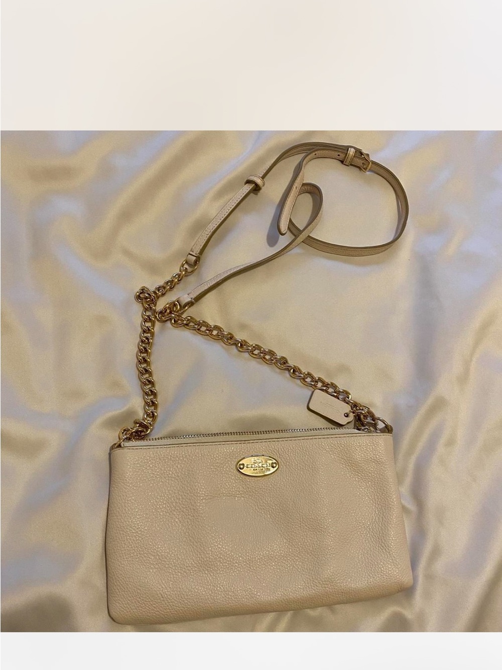Coach leather crossbody handbag